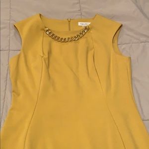 Mustard Yellow Pencil Dress